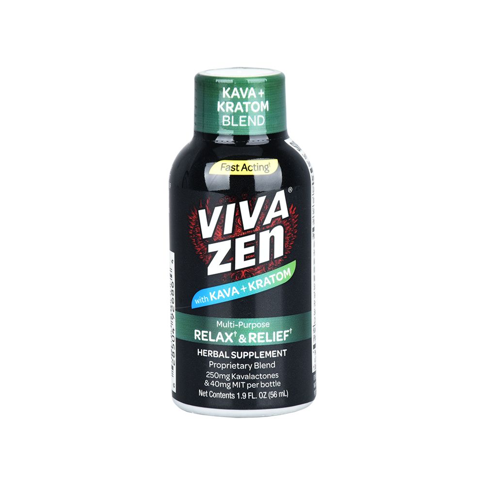12CT DISPLAY - VIVAZEN MIT 40 + 250MG Kava Blend - 40mg / 250mg (kava) / 1.9oz - Headshop.com