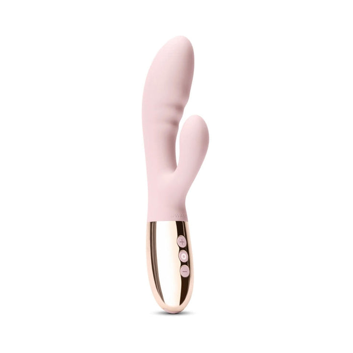 Le Wand Blend Rechargeable Double-Motor Silicone Rabbit Vibrator Rose Gold - Headshop.com
