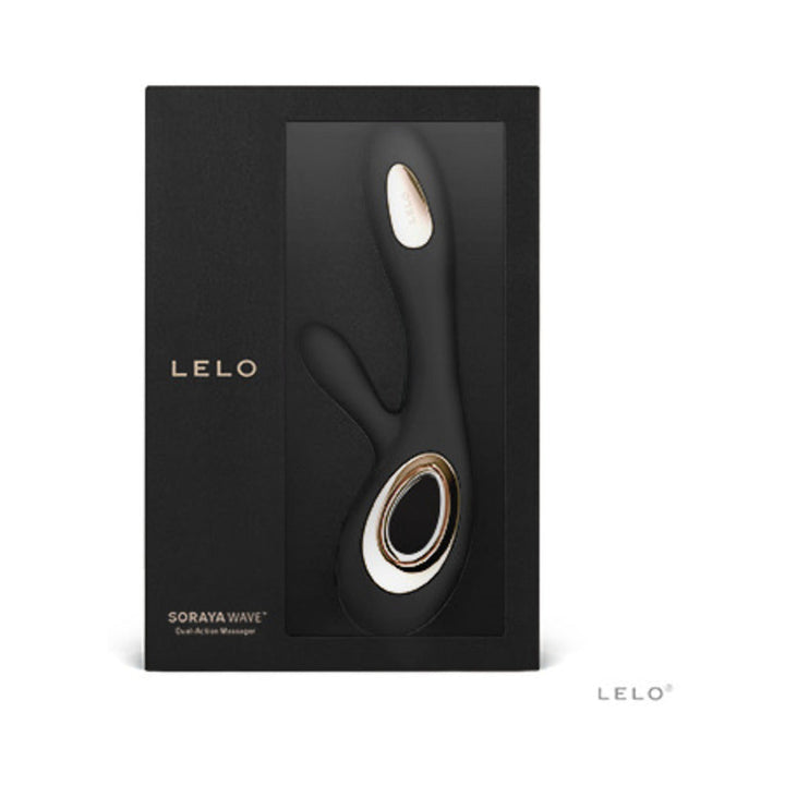 LELO SORAYA WAVE Rechargeable Rabbit Vibrator Black - Headshop.com