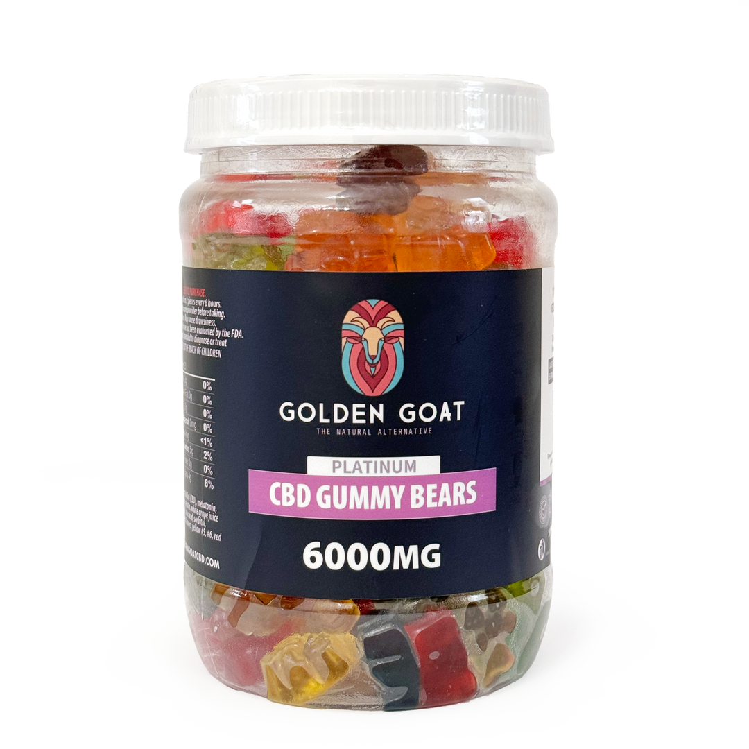 CBD Platinum Gummies - Clear Bears 6000MG - Headshop.com