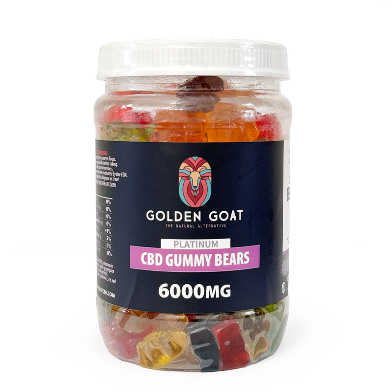CBD Platinum Gummies - Clear Bears 6000MG