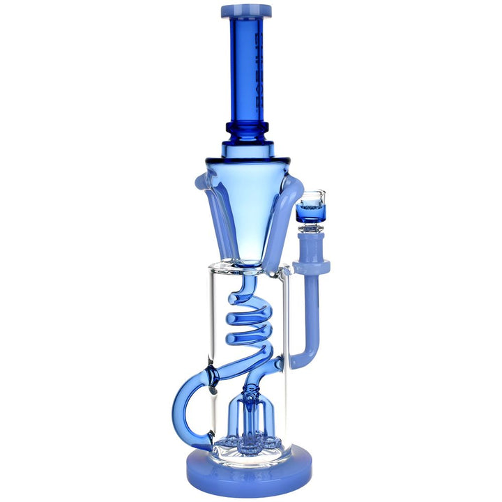 Pulsar Twister Glass Recycler Water Pipe | 14.5" | 14mm F