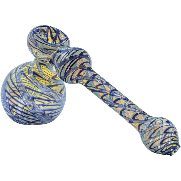 LA Pipes "Full Rake" Fumed Hammer Bubbler Pipe (Various Colors) - Headshop.com