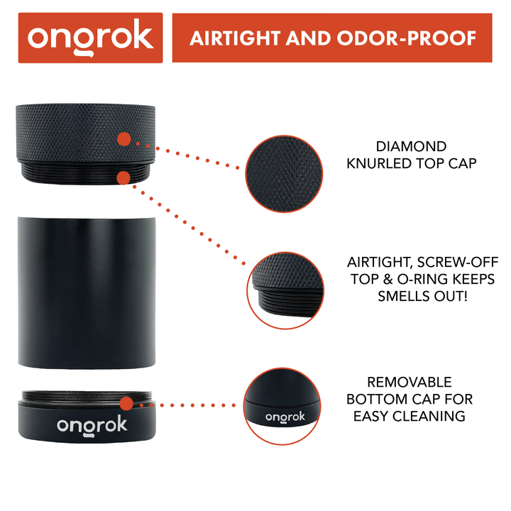 Ongrok Aluminum Metal Storage Jar - Headshop.com