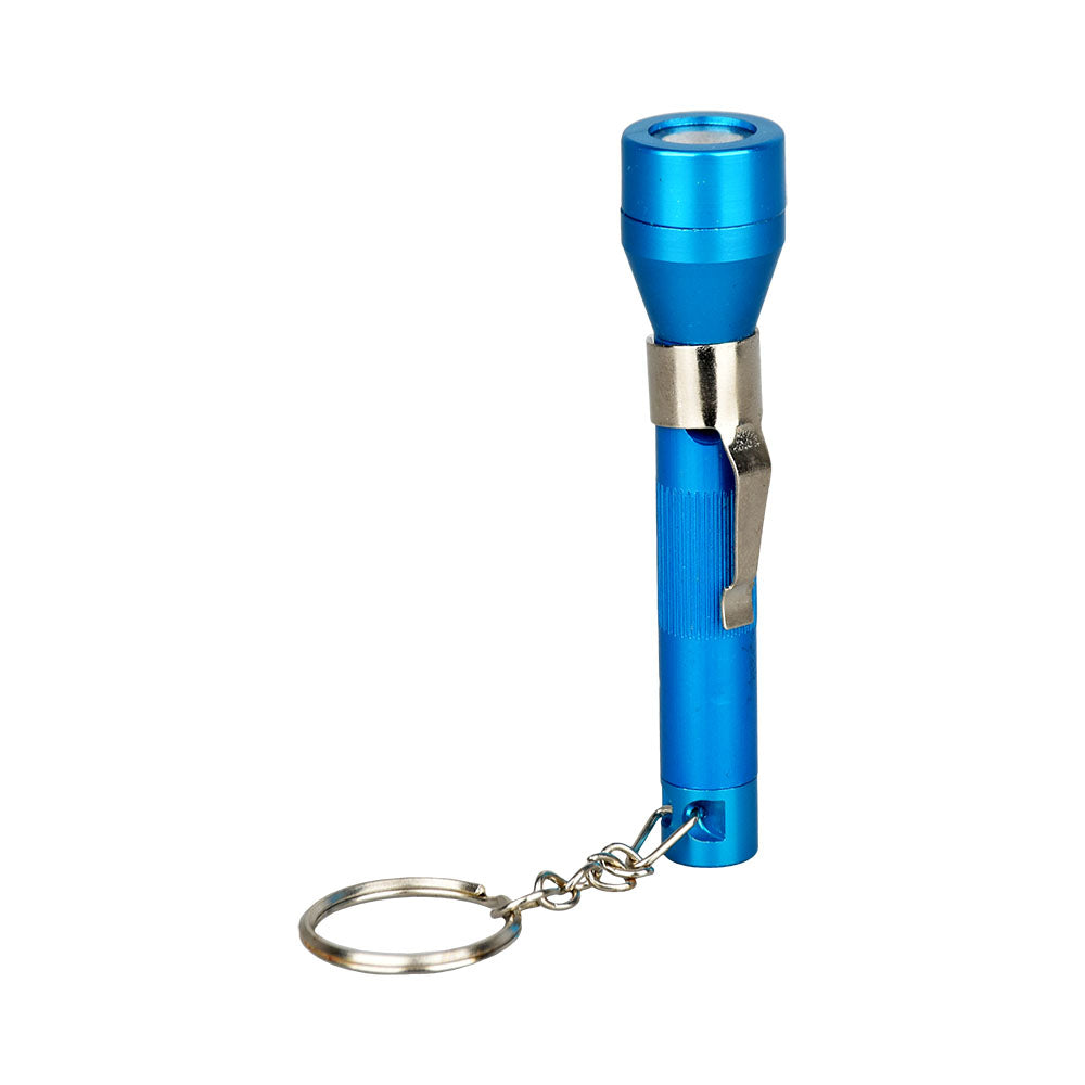 25PC JAR - Flashlight Keychain Pipe - 3.5" / Assorted Colors - Headshop.com