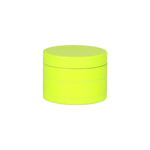 12CT DISPLAY - SeshGear Glow In The Dark Metal Grinder - 4pc / 1.75" / Assorted Colors - Headshop.com