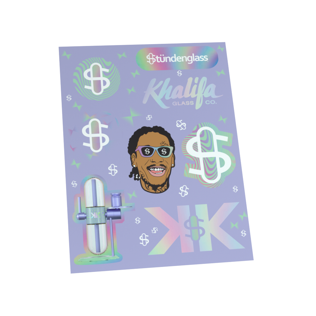 Khalifa x Stündenglass Gravity Infuser - Violet Sky / Mints - Headshop.com