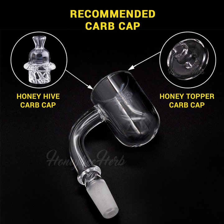 HONEY CYCLONE QUARTZ BANGER - 90° DEGREE | YL - Headshop.com