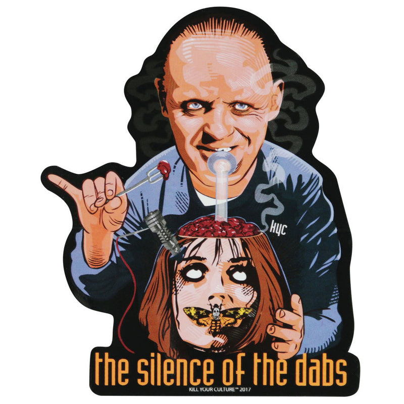 Silence of the Dabs Sticker - Headshop.com