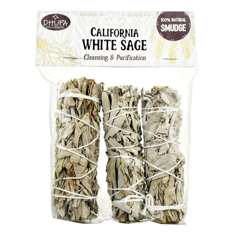 California White Sage Smudge Bundle | 3pc Set - Headshop.com