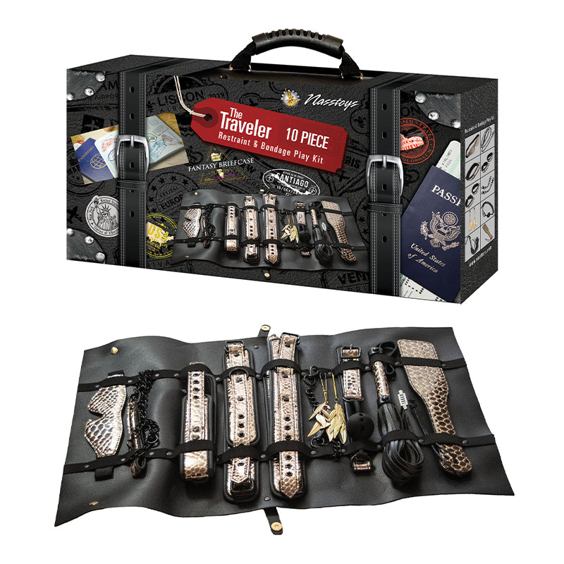 The Traveler Restraint & Bondage Play Kit - 10 pcs - Headshop.com