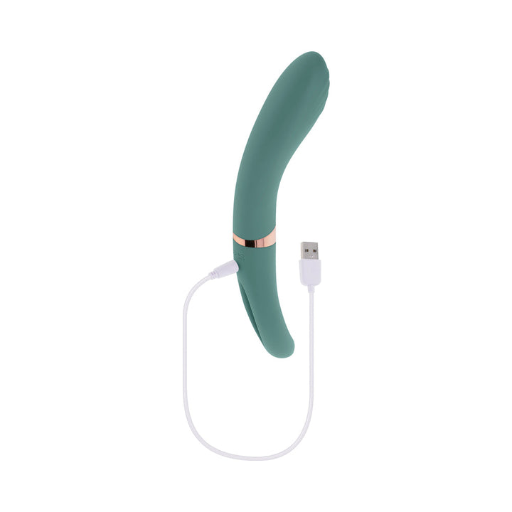 Evolved Chick Flick Rechargeable Vibrator with Flicker Silicone Mint - Headshop.com