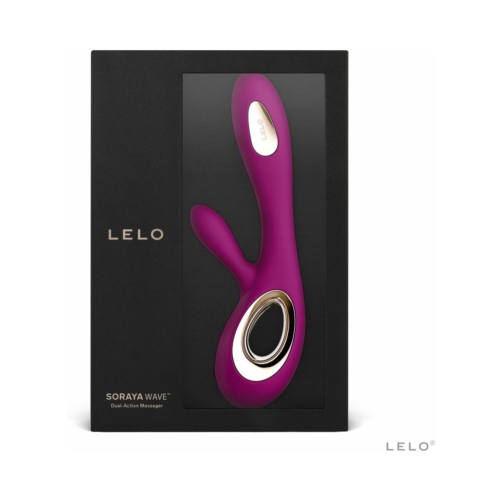 LELO SORAYA WAVE Rechargeable Rabbit Vibrator Deep Rose - Headshop.com