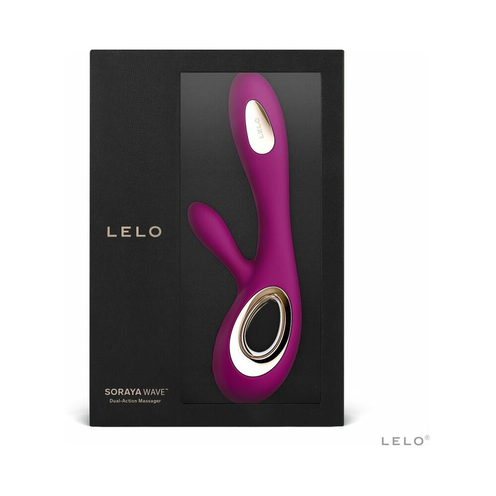 LELO SORAYA WAVE Rechargeable Rabbit Vibrator Deep Rose - Headshop.com