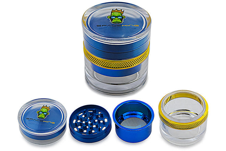 Space King Clear Shell Grinder - Headshop.com