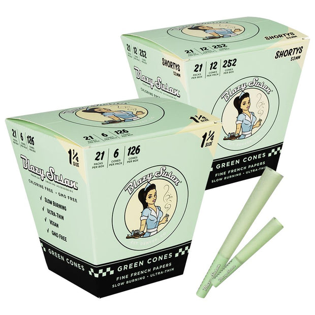 Blazy Susan Green Pre-Rolled Cones | 21ct Display