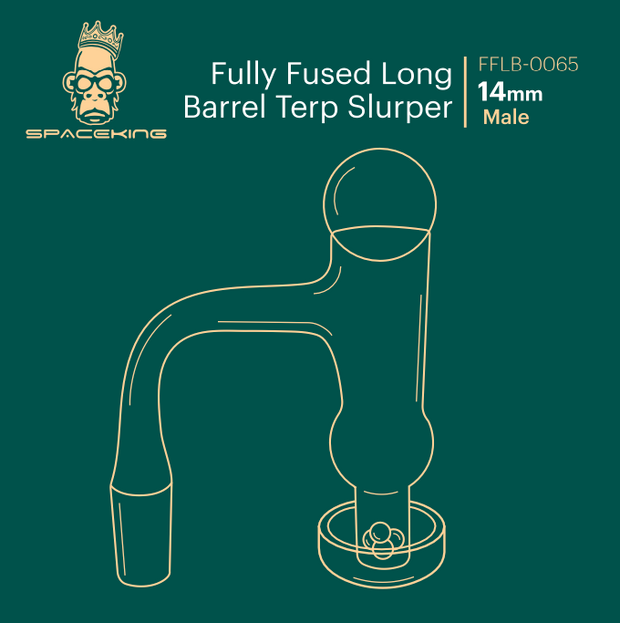 Space King Fully Fused Long Barrel Terp Slurper - Headshop.com
