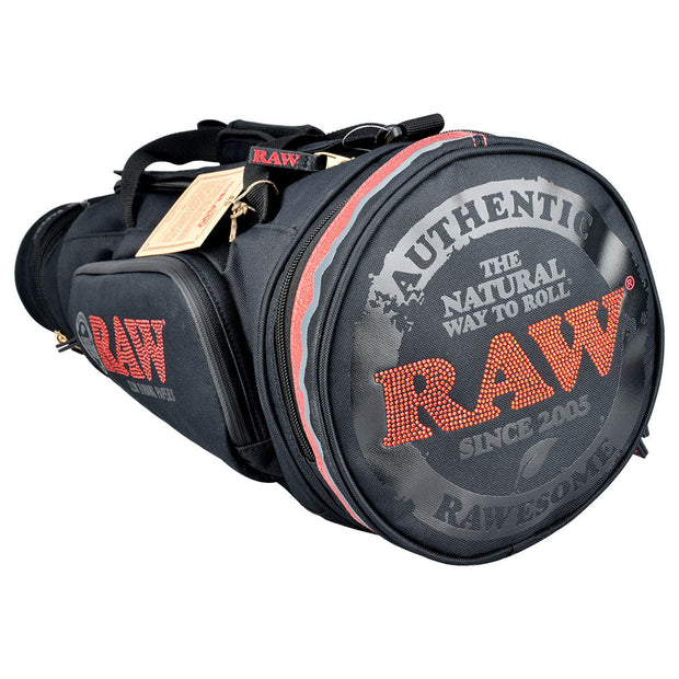 RAW Multi-compartment Cone Duffel Bag - 21"x9" / Black - Headshop.com