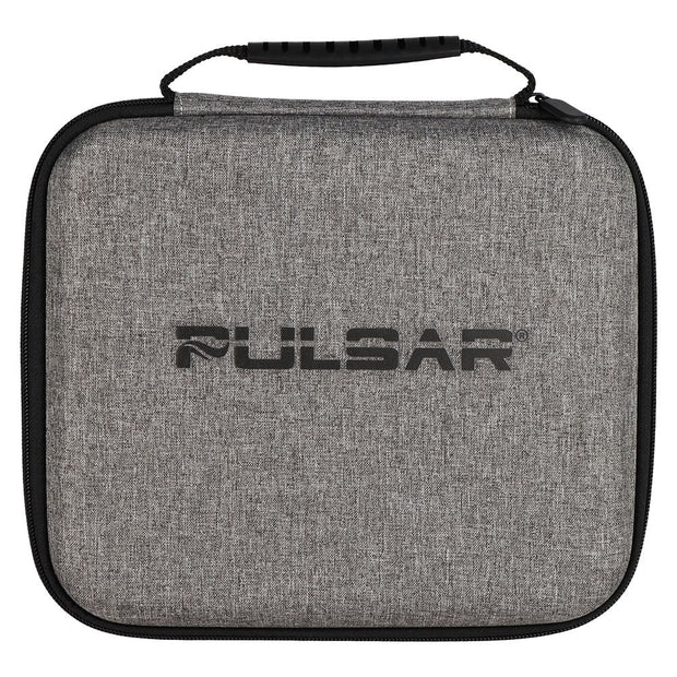 Pulsar Slant Neck Beaker Glass Water Pipe Zippered Case Travel Kit - 7" / Clear