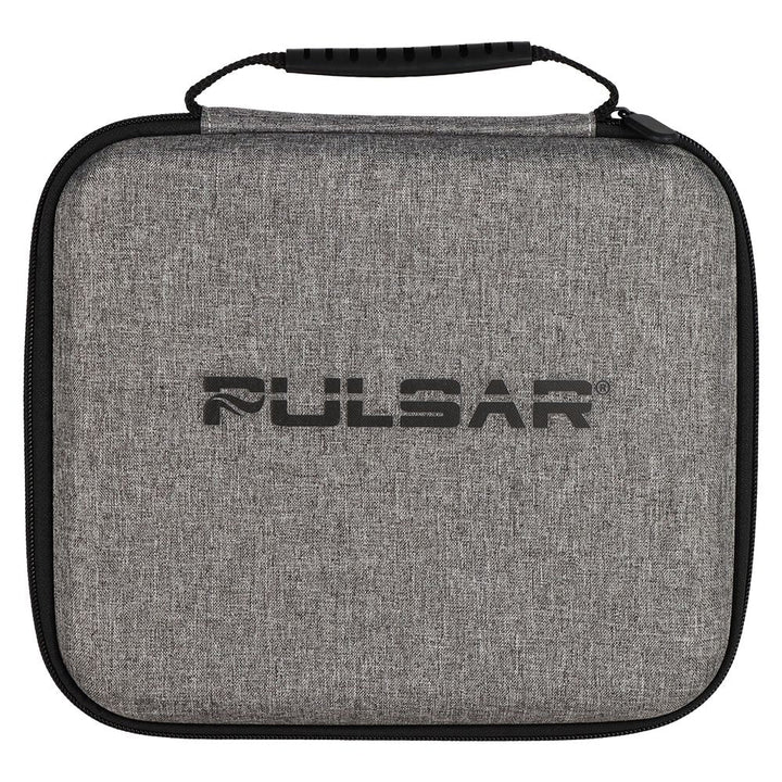Pulsar Slant Neck Beaker Glass Water Pipe Zippered Case Travel Kit - 7" / Clear