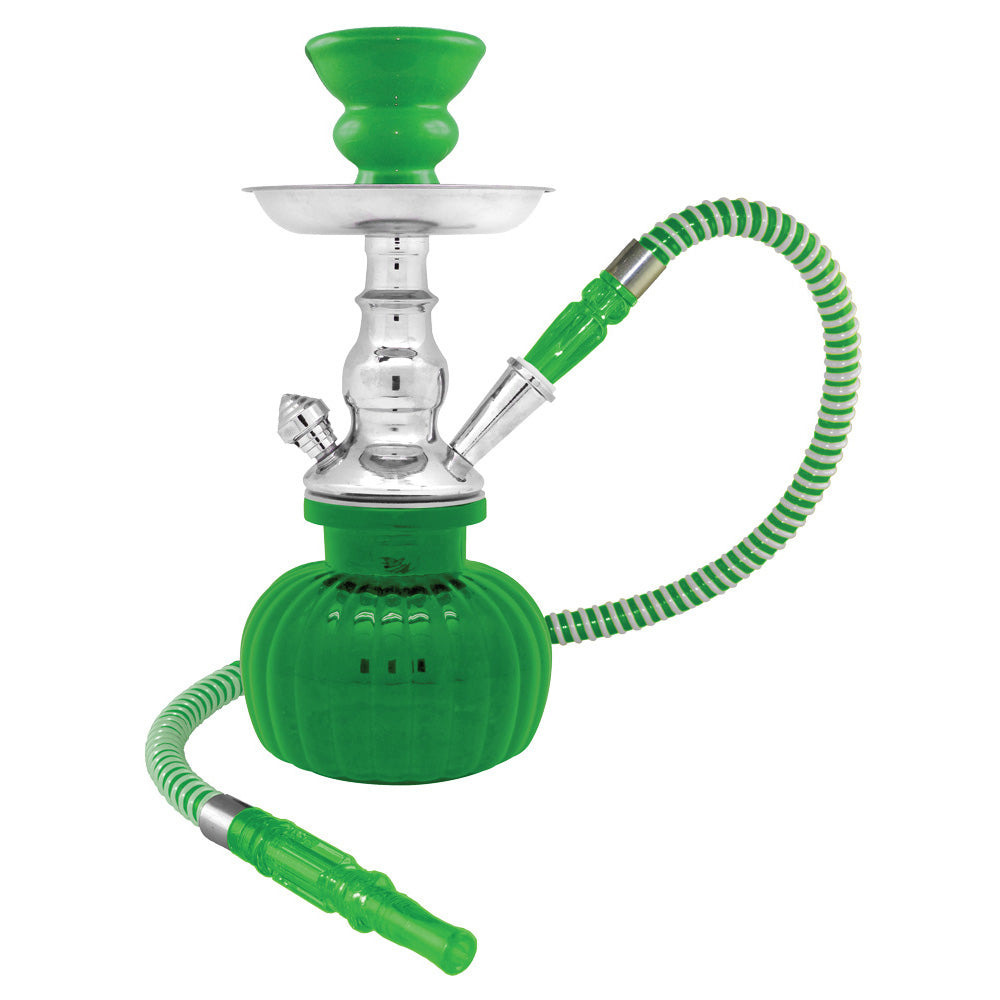 9" Petite 1-Hose Premium Hookah - Colors Vary - Headshop.com
