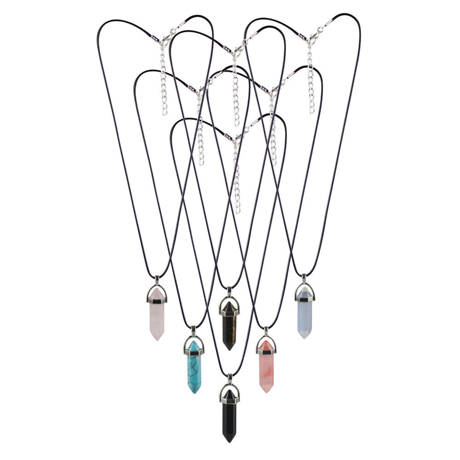 Semi Precious Gemstone Pendant Necklace - Headshop.com