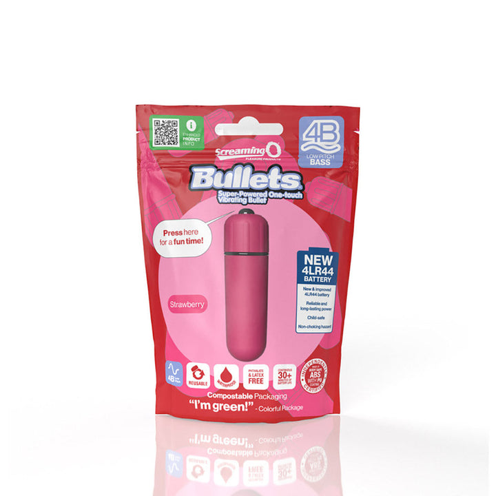 Screaming O 4B Bullet Vibrator Strawberry - Headshop.com