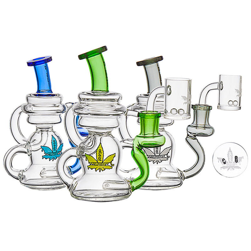 aLeaf Recycler Dab Rig Spinner Kit - 6" / 14mm F / Colors Vary - Headshop.com