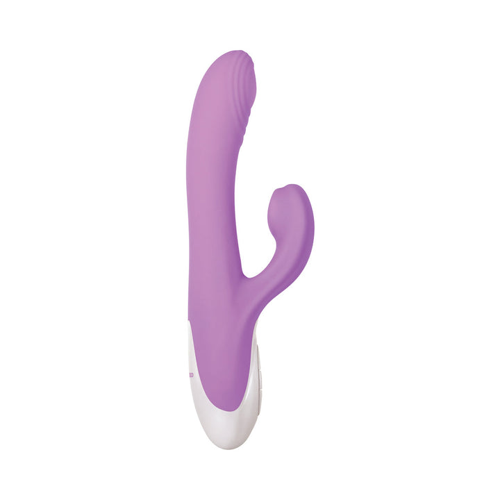 Evolved Super Sucker Rechargeable Thumping Suction Silicone Dual Stimulator Purple - Headshop.com