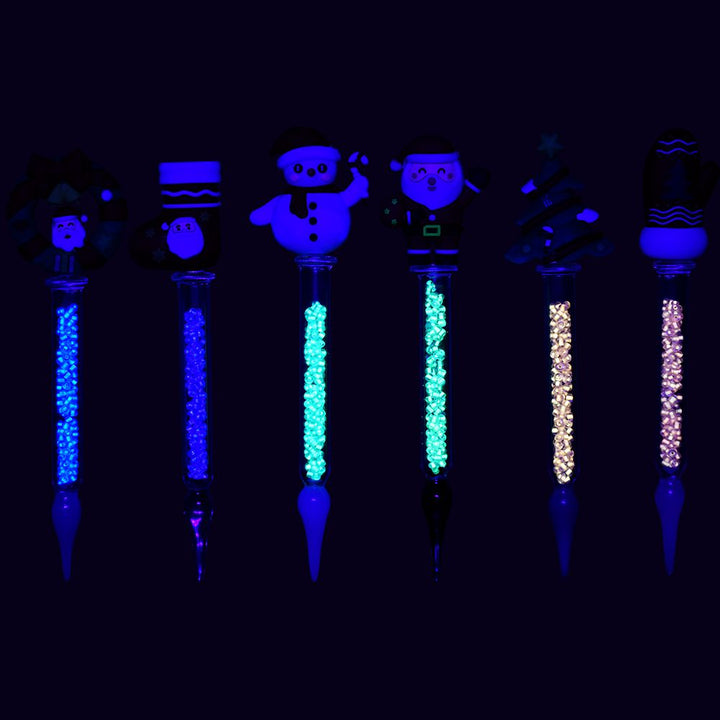 Christmas Collection Glow In The Dark Dab Tool - 6.75" / 6ct - Headshop.com