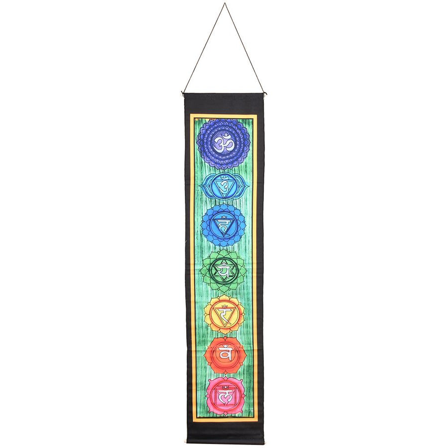 Threadheads Chakra Prayer Wall Hanging - 43" x 11" - Headshop.com