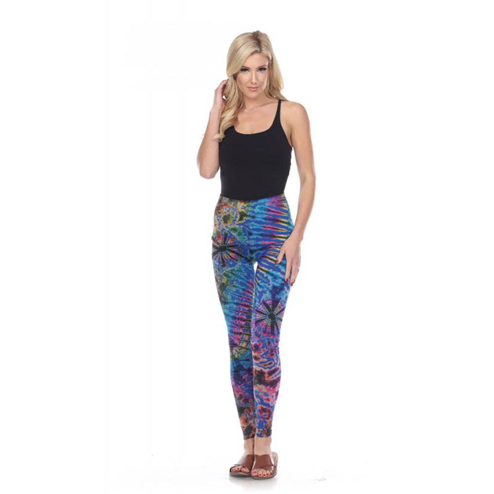 ThreadHeads Rainbow Galaxy Tie-Dye Rayon Leggings - Headshop.com
