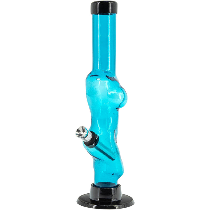 Acrylic Lady Contour Bong 8"  - Multiple Colors