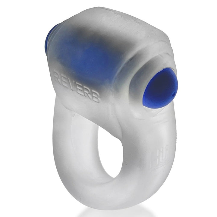 Hunkyjunk Revring Cockring with Bullet Vibrator Clear Ice - Headshop.com