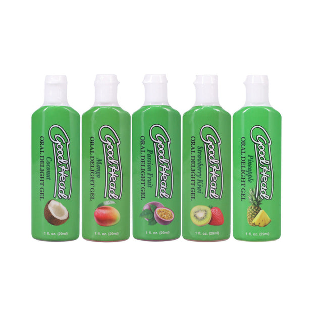 GoodHead Oral Delight Gel Tropical Fruits 5 Pack 1 oz. - Headshop.com