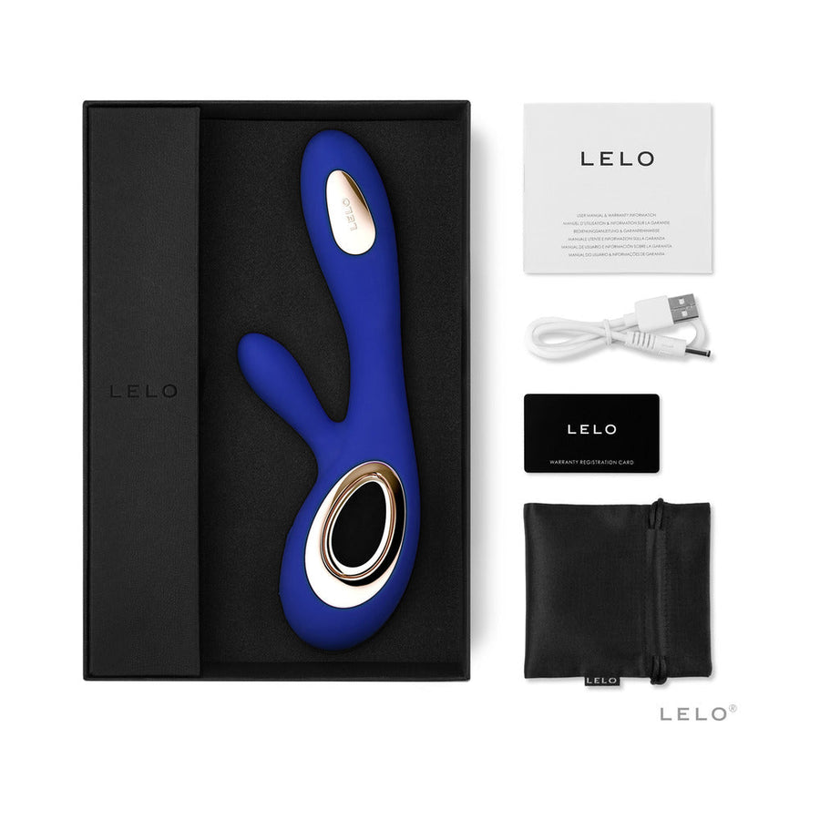 LELO SORAYA WAVE Rechargeable Rabbit Vibrator Midnight Blue - Headshop.com