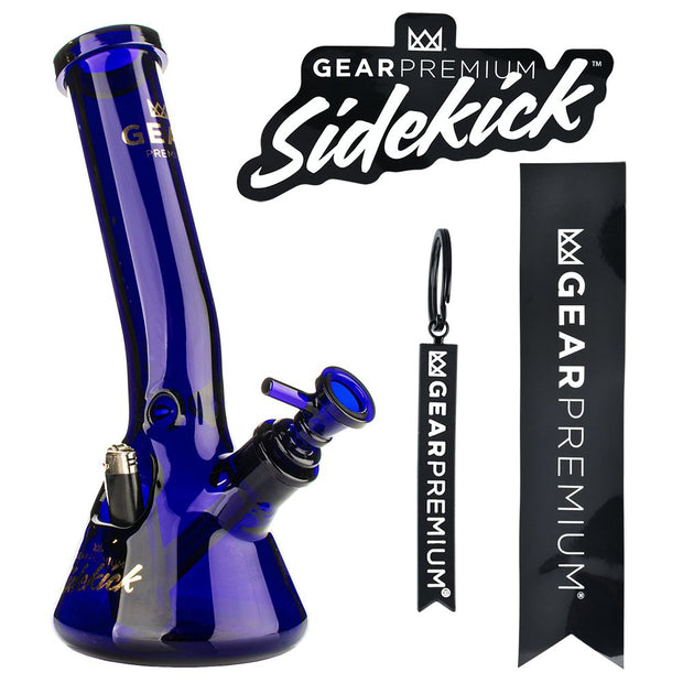 Gear Premium Sidekick Laid Back Glass Beaker Water Pipe | 12" - Headshop.com