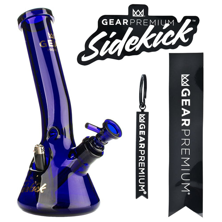 Gear Premium Sidekick Laid Back Glass Beaker Water Pipe | 12" - Headshop.com