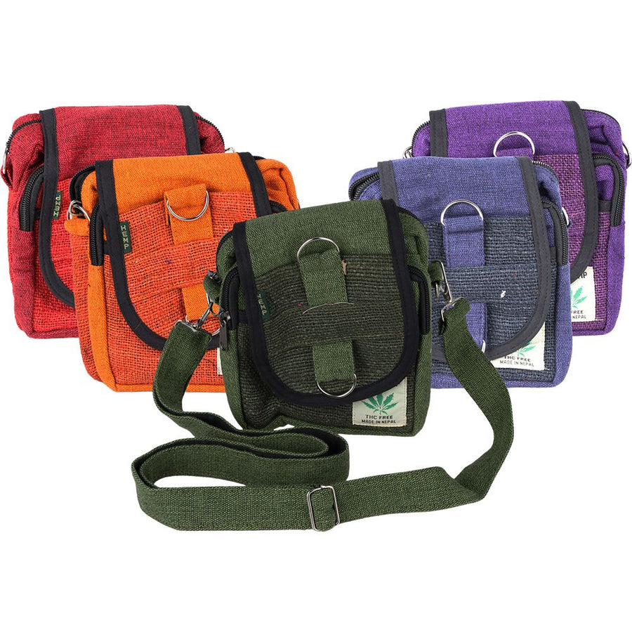 Himalayan Hemp Passport Bag - 8" x 6" / Colors Vary - Headshop.com