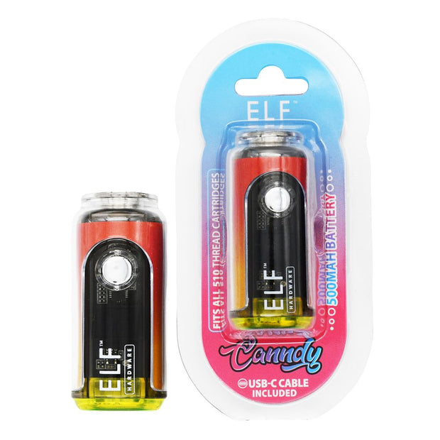 ELF Hardware Candy 510 Cart Vape Battery - 500mAh / 15ct Headshop.com ELF Hardware Candy 510 Cart Vape Battery - 500mAh / 15ct Headshop.com