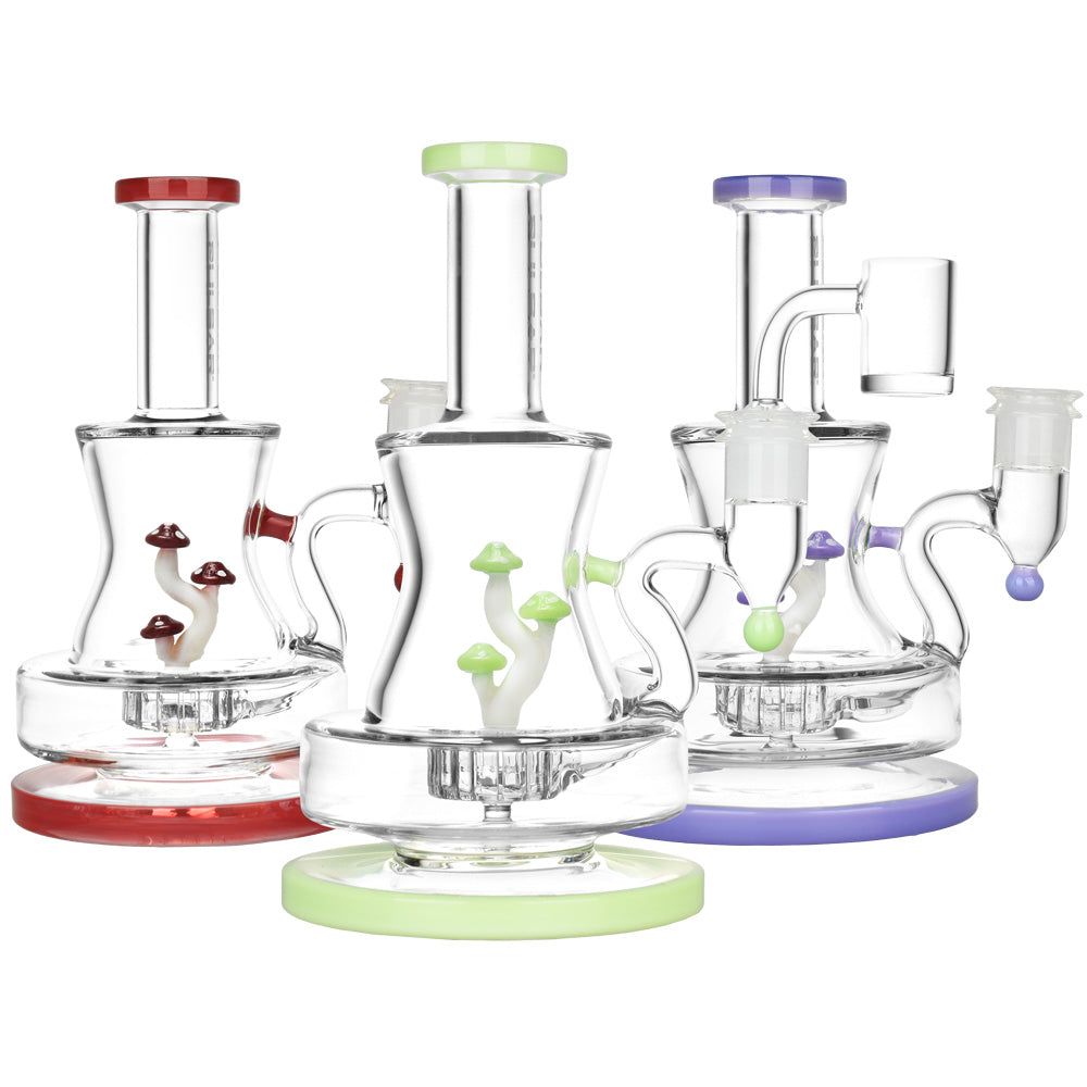 Pulsar Shadow Lurking Shrooms Dab Rig | 7.25" | 14mm F - Headshop.com