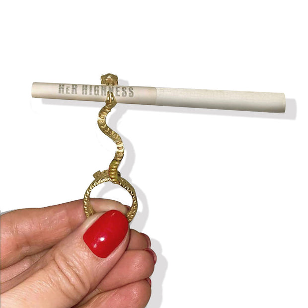 Her Highness Snake in the Grass Joint Holder Ring - Headshop.com