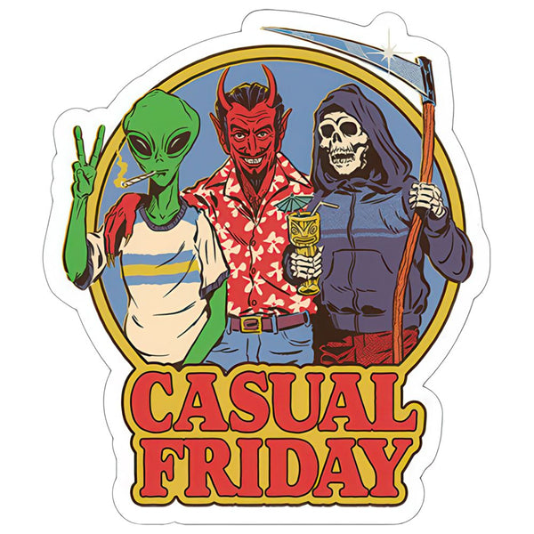 Steven Rhodes Sticker - Casual Friday / 4.8" x 5.5"