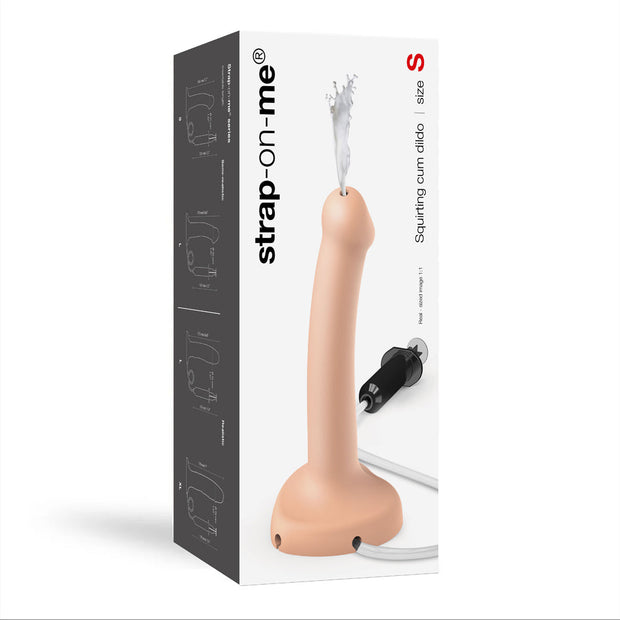 Strap-On-Me Squirting Cum Semi-Realistic Silicone Dildo Vanilla S (fluid not included) - Headshop.com