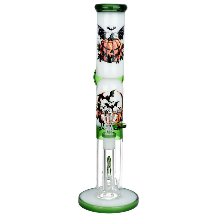 Pulsar Double Stacked Halloween Glass Water Pipe - 12.75" / 14mm F - Headshop.com