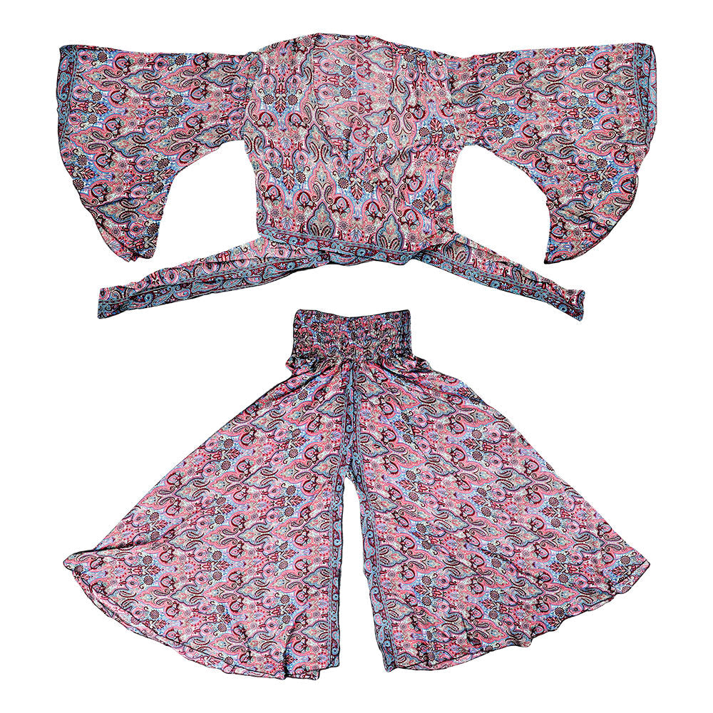 ThreadHeads Bohemian Wide Sleeve 2-Piece Suit | Free Size | Colors Vary - Headshop.com