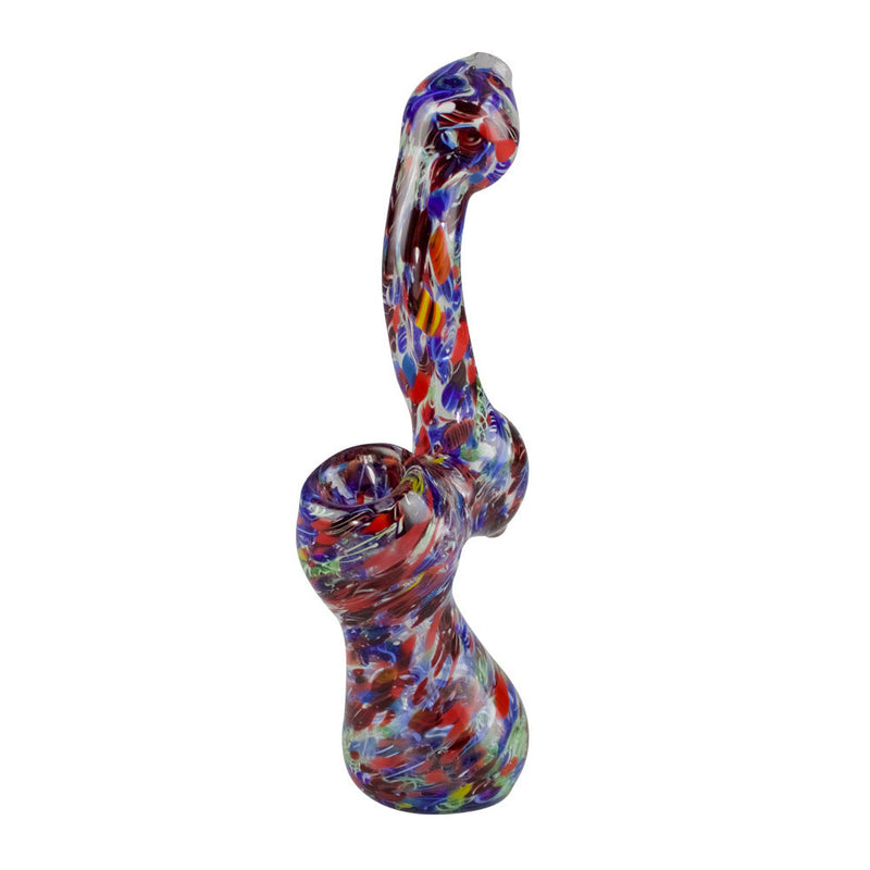 Splatter Frit Bubbler Glass Pipe - Headshop.com