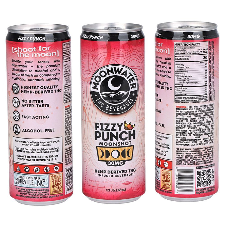 Moonwater Moonshot Hemp-Derived D9 Infused Drinks| 24ct - Headshop.com