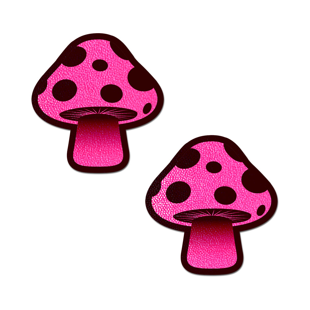 Pastease Mushroom: Neon Pink Shroom Nipple Pasties - Headshop.com