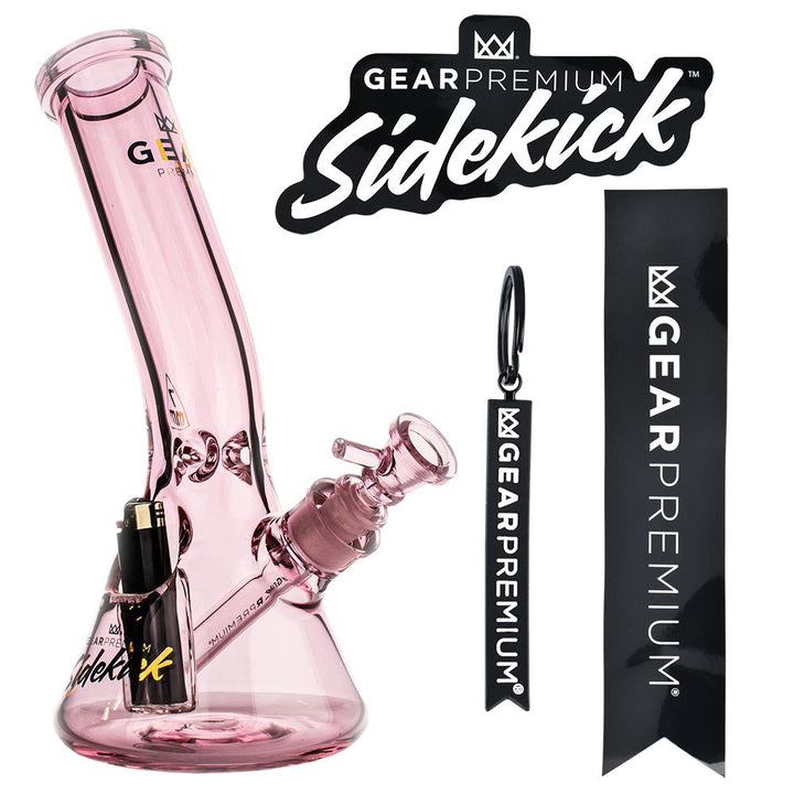 Gear Premium Sidekick Laid Back Glass Beaker Water Pipe | 12" - Headshop.com